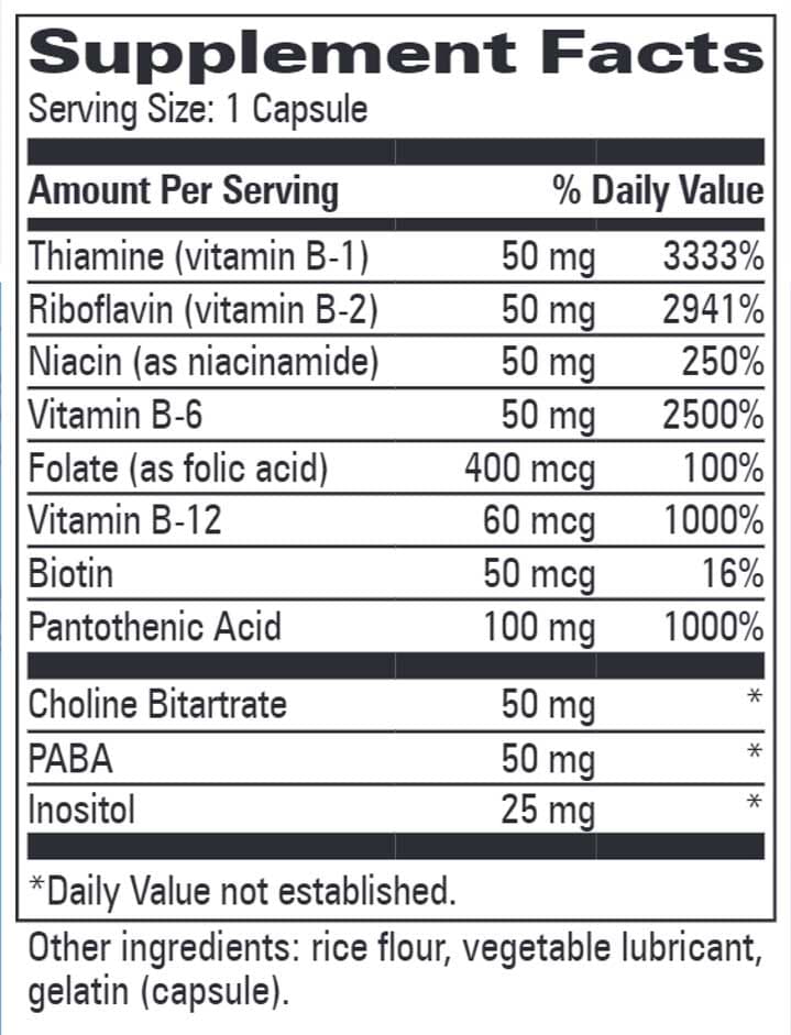 Progressive Laboratories Aller-B Ingredients