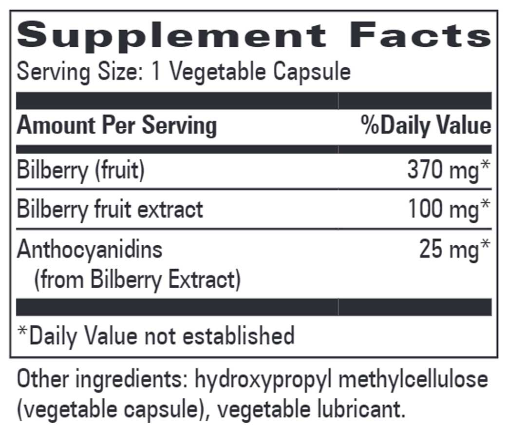 Progressive Laboratories Bilberry Ingredients