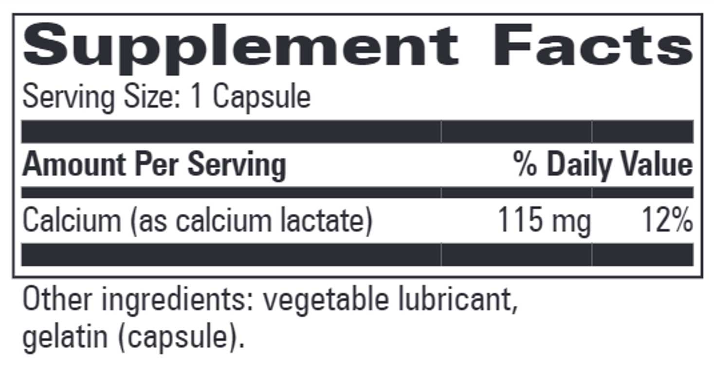 Progressive Laboratories Calcium Lactate Ingredients
