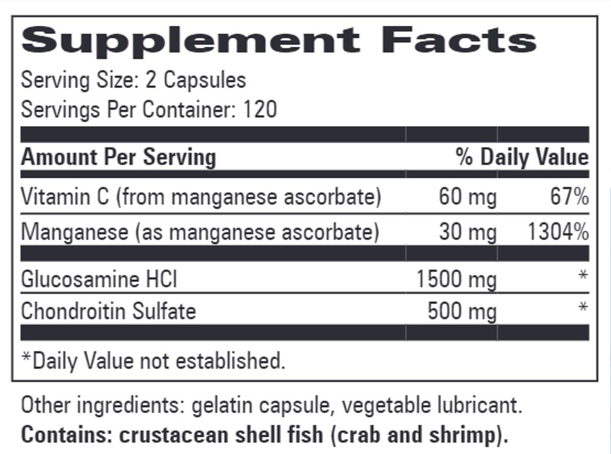 Progressive Laboratories G/C 1000 Ingredients