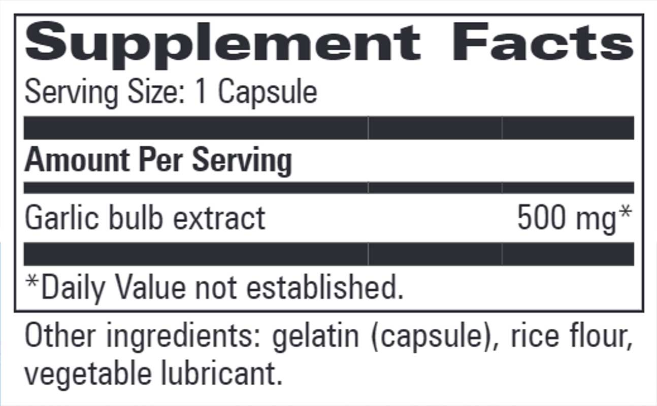 Progressive Laboratories Garlic Ingredients