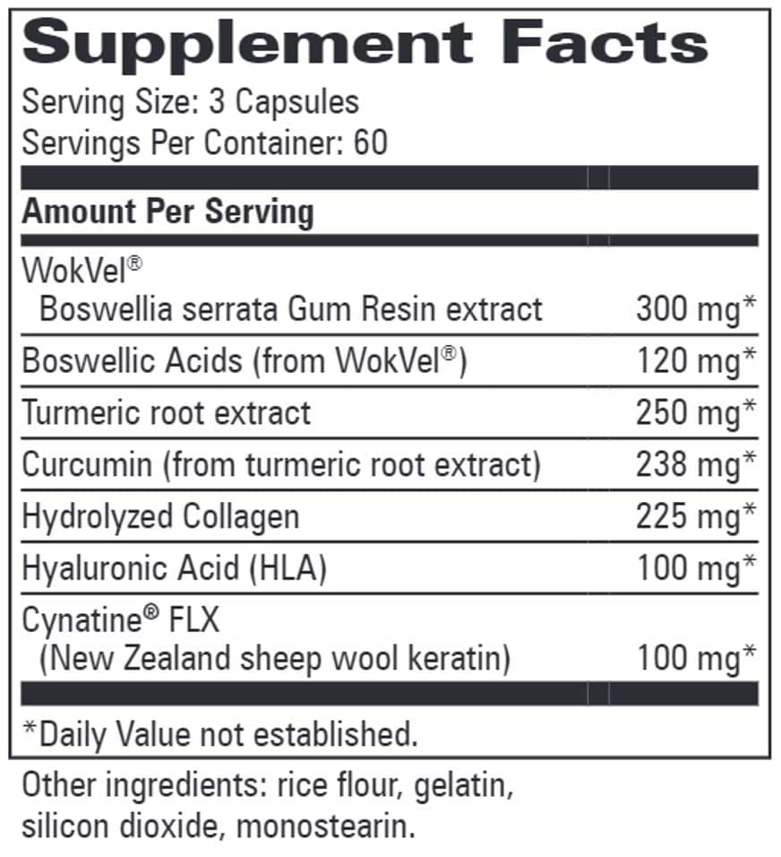 Progressive Laboratories HLA Joint Support Ingredients