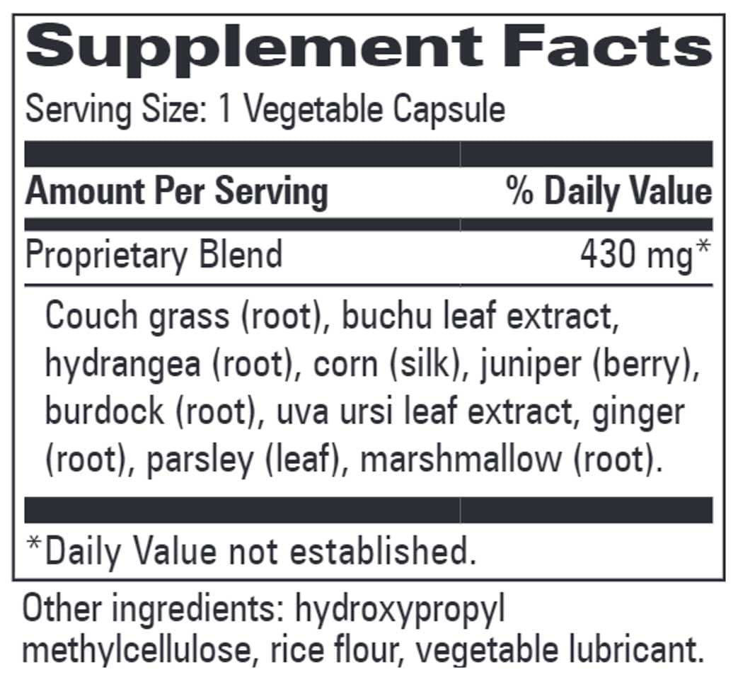 Progressive Laboratories Herbal Water Balance Ingredients