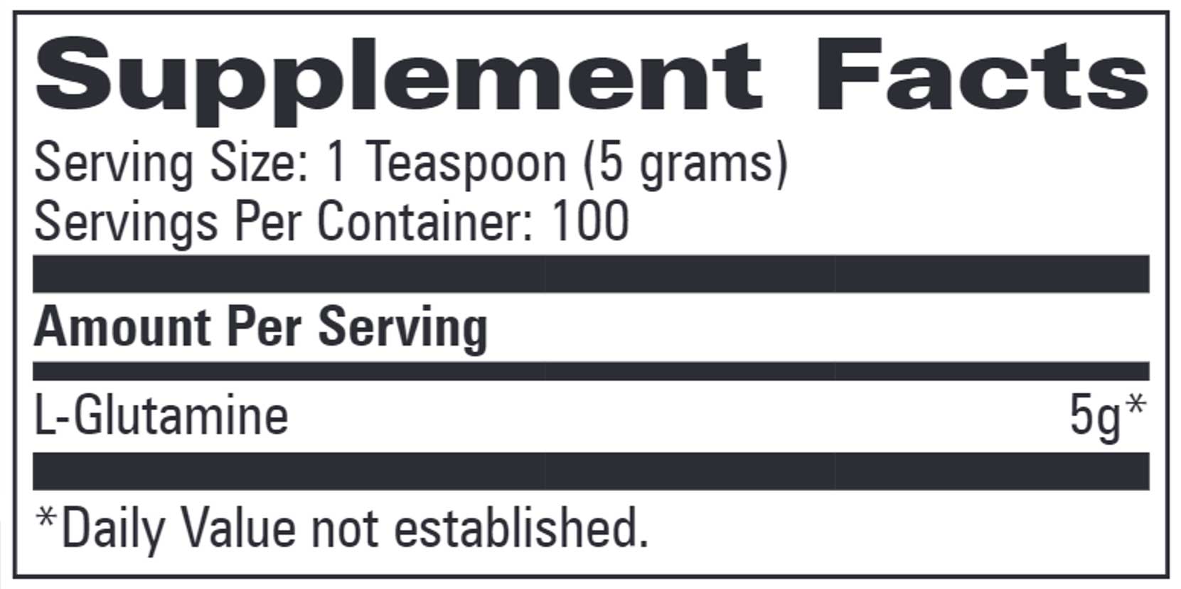 Progressive Laboratories L-Glutamine Powder Ingredients