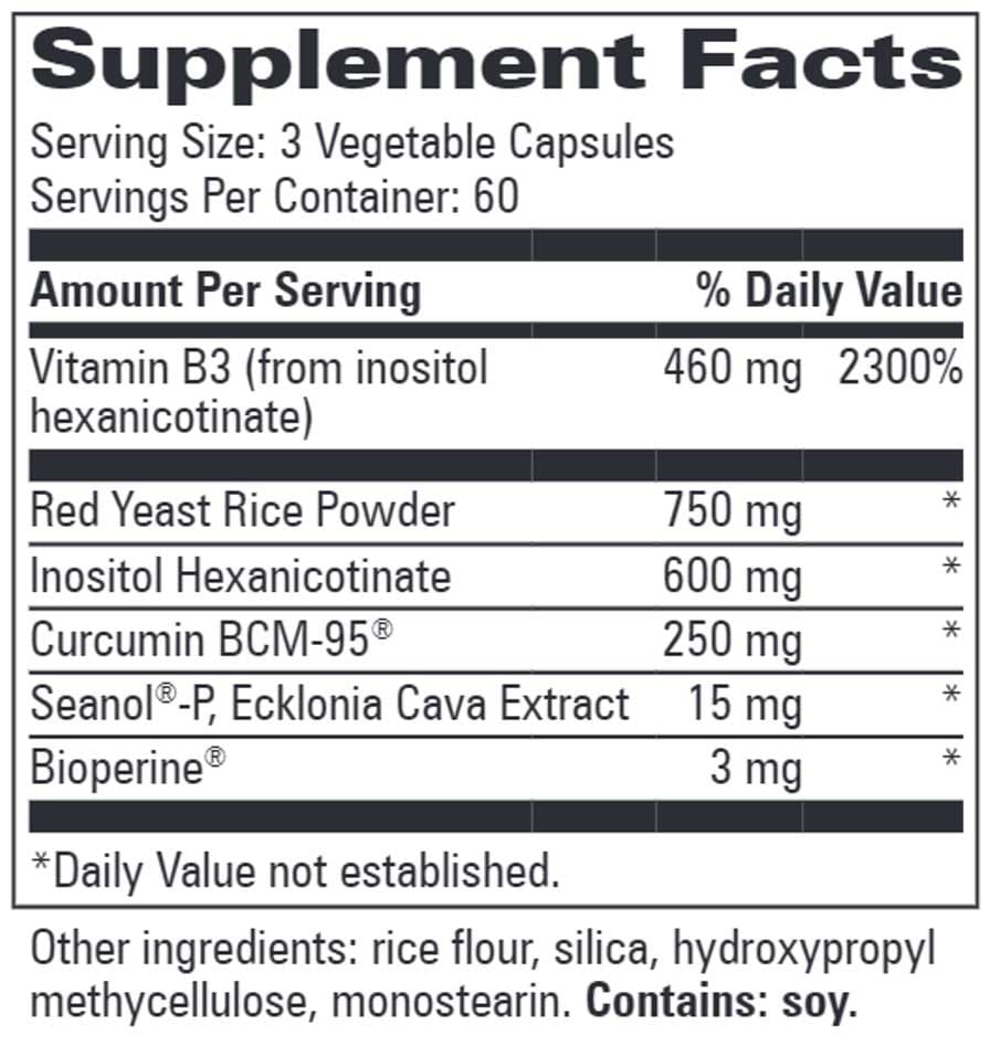Progressive Laboratories Lipid Balance Ingredients