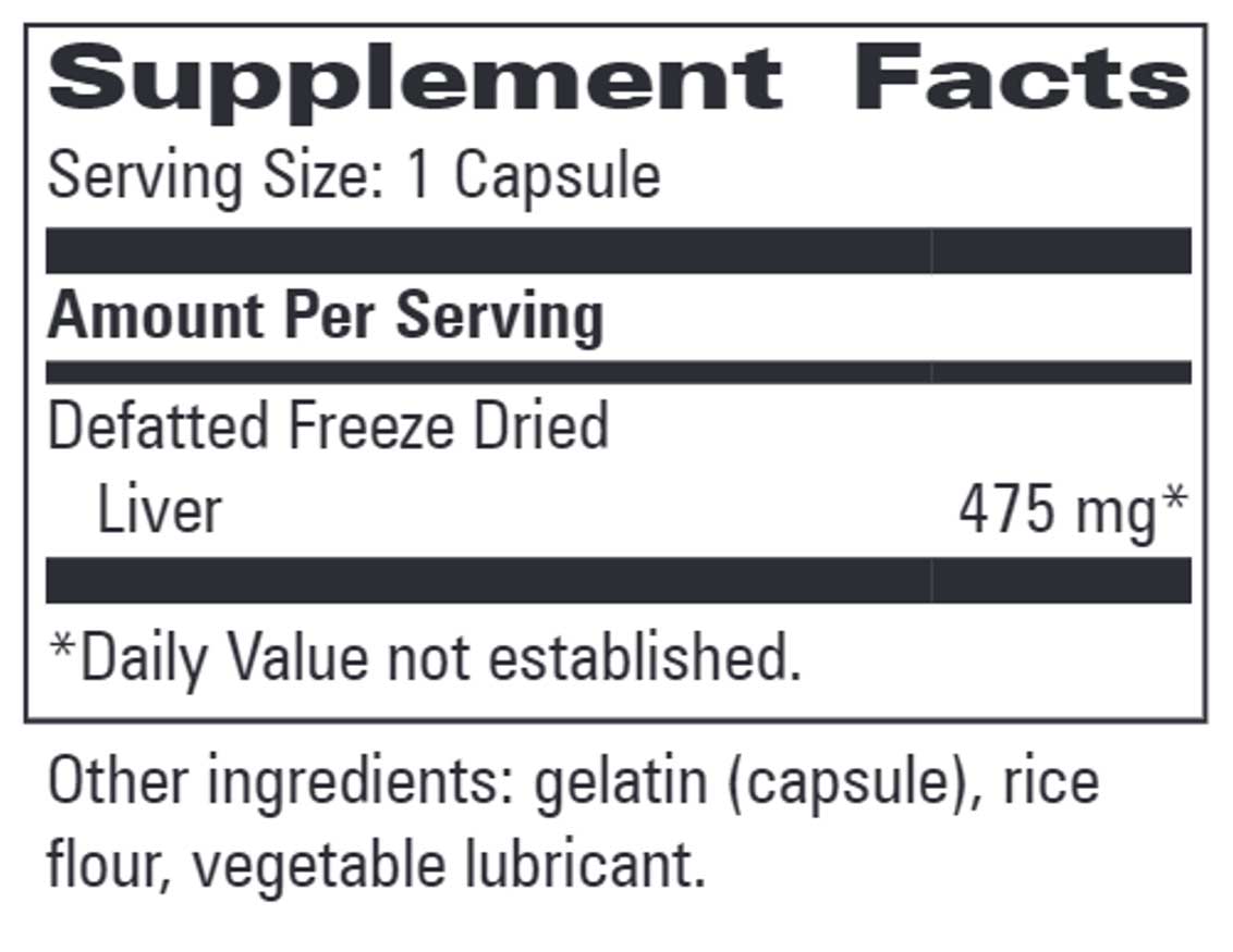 Progressive Laboratories Livatrate Ingredients