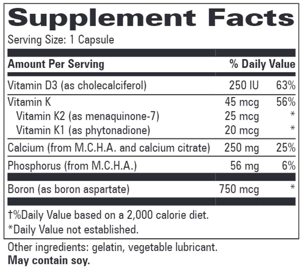 Progressive Laboratories M.C.H.C. with K Ingredients