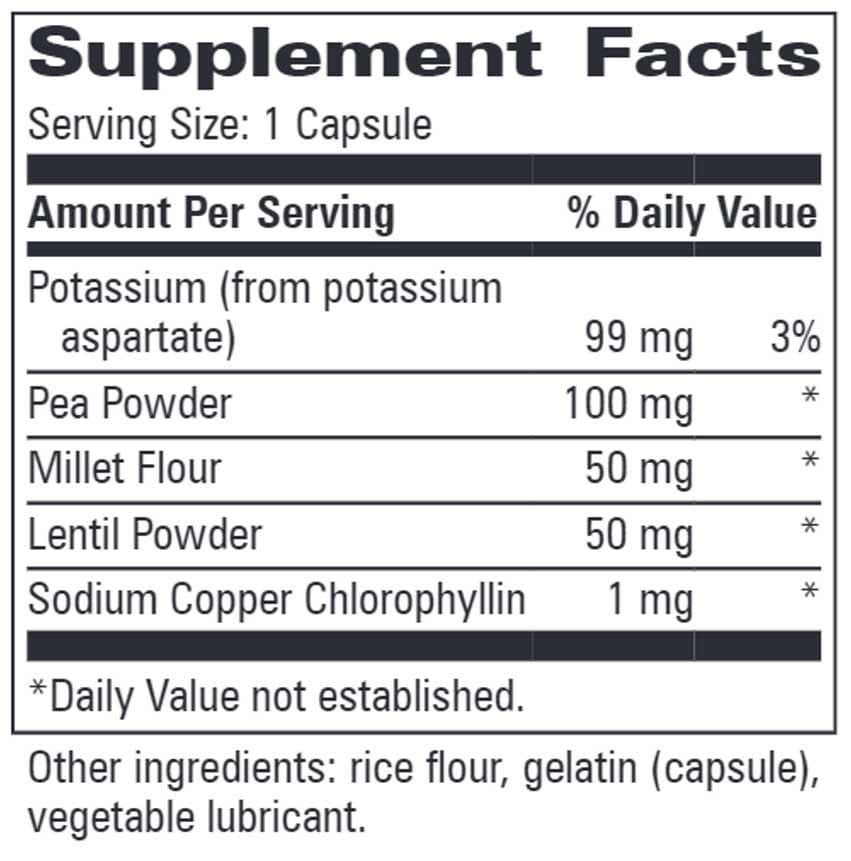 Progressive Laboratories Potasinase Ingredients