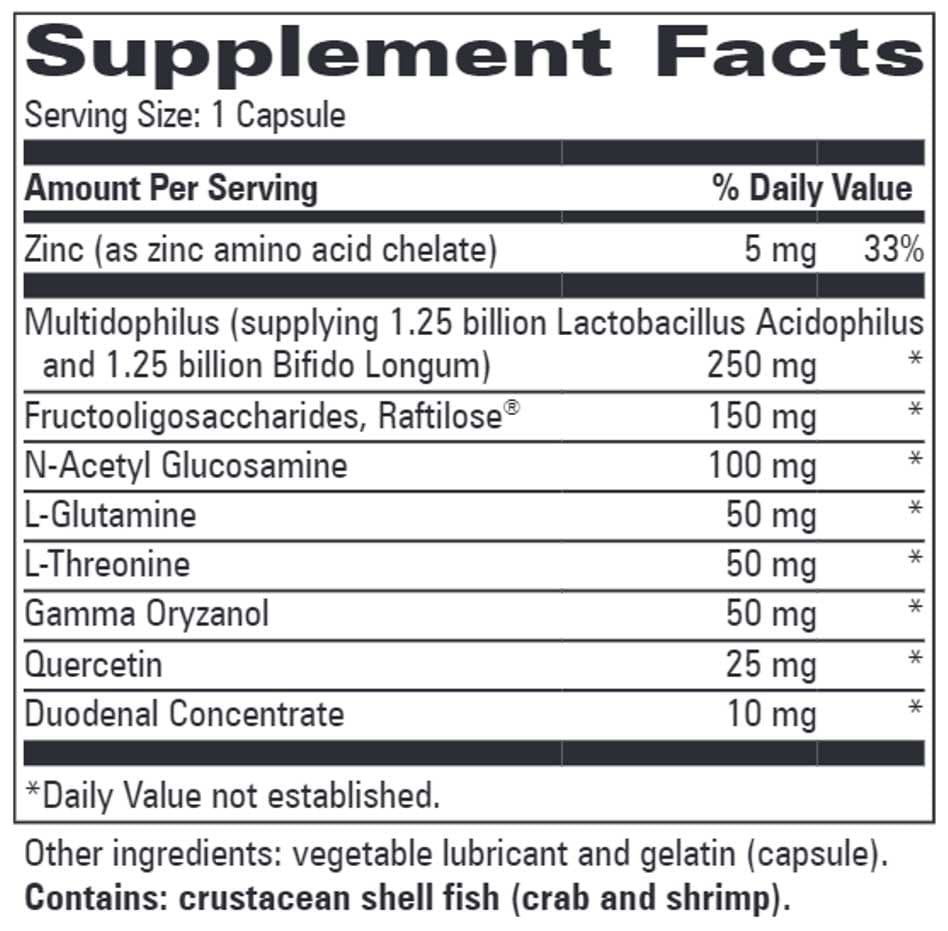 Progressive Laboratories Probiotic MPF Ingredients
