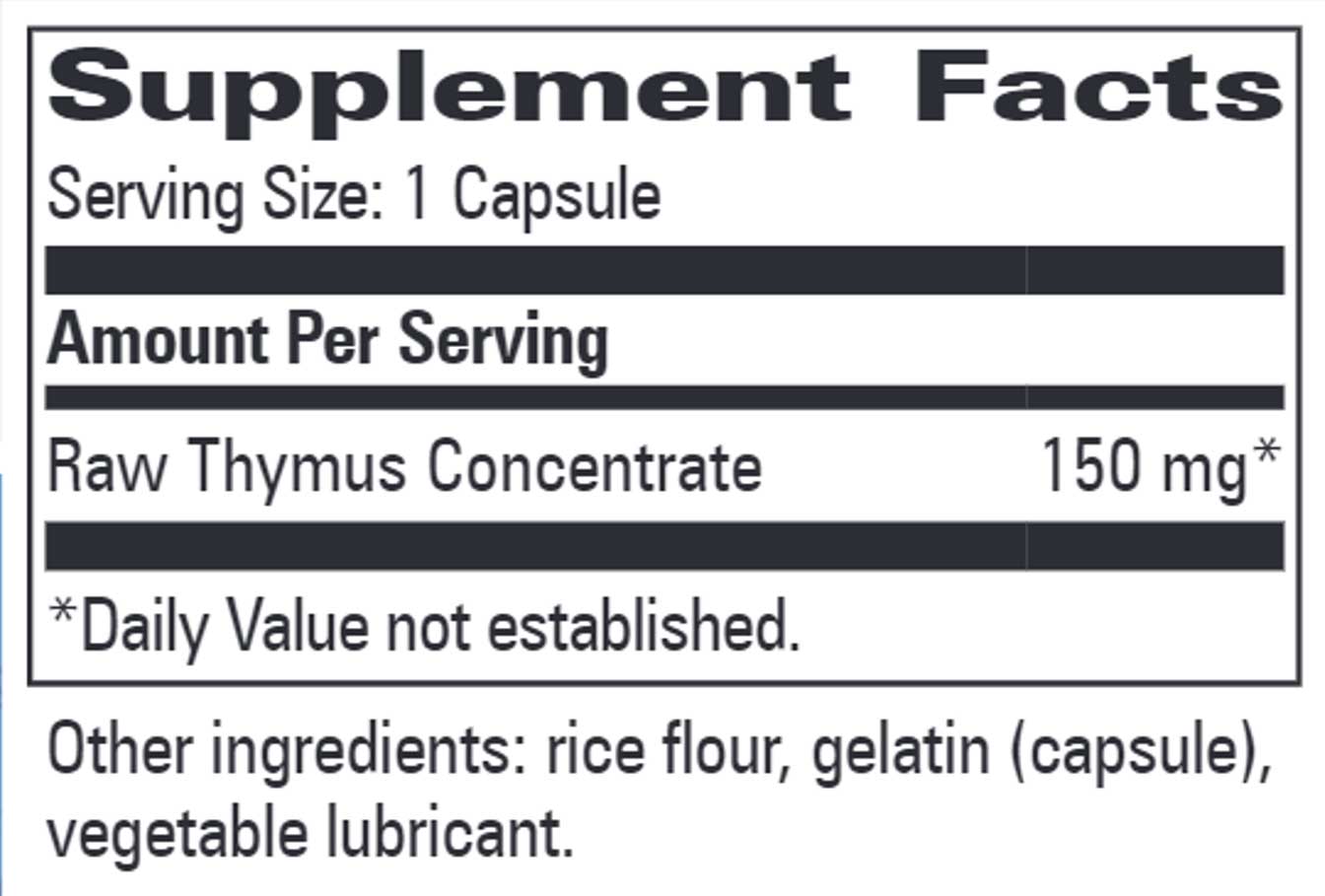 Progressive Laboratories Thymotrate Ingredients