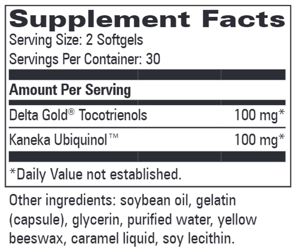 Progressive Laboratories Toco-Q Ingredients