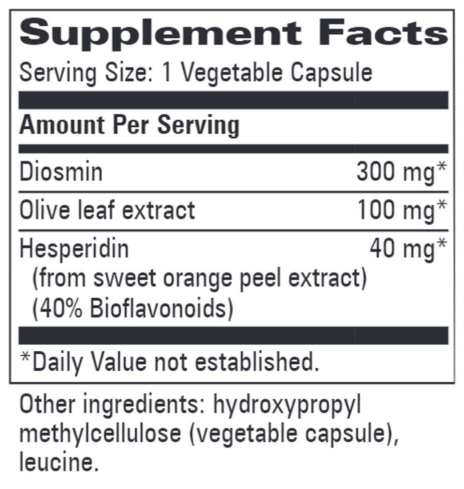 Progressive Laboratories Venous Support Ingredients
