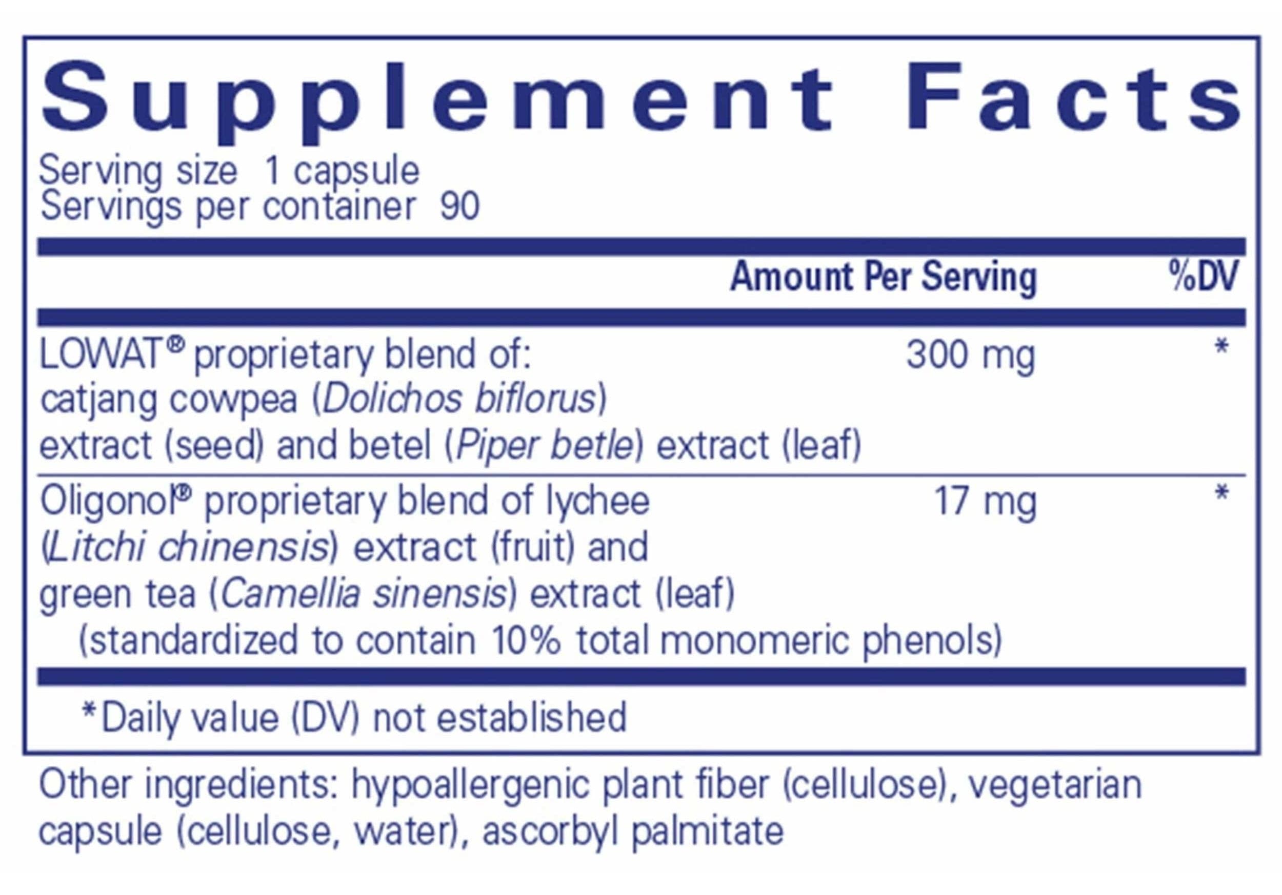 Pure Encapsulations AdipoLean II Ingredients