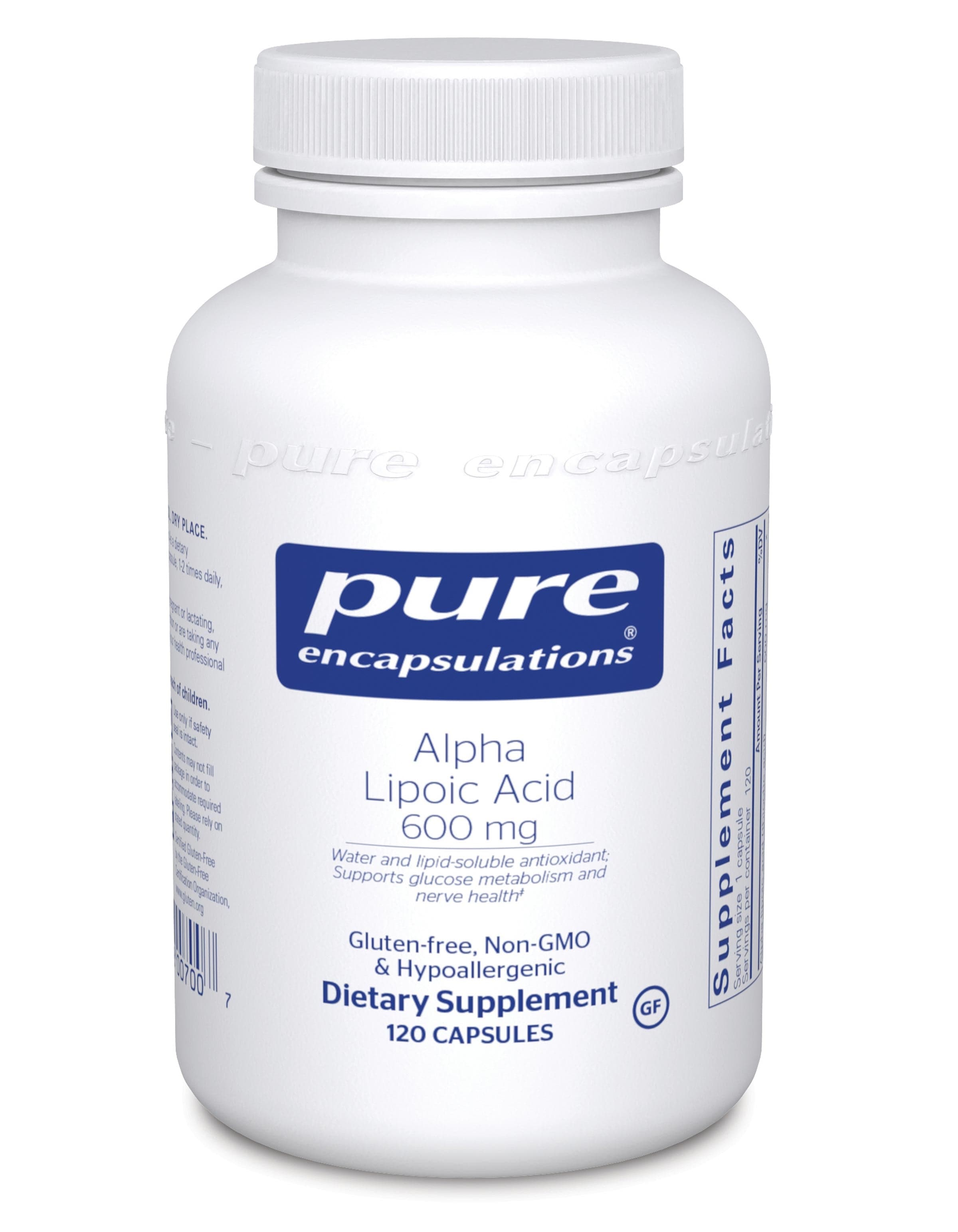 Pure Encapsulations Alpha Lipoic Acid 600mg