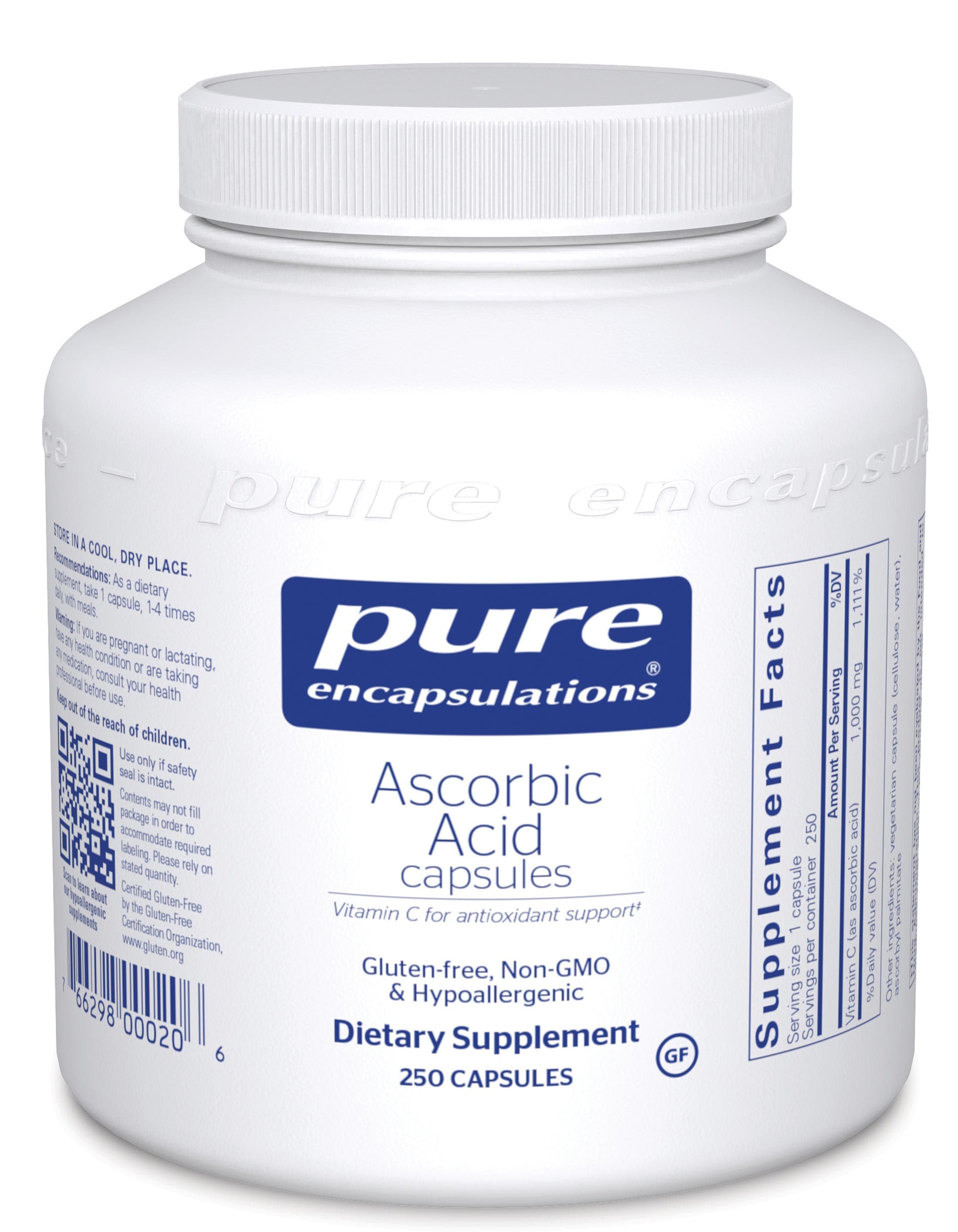 Pure Encapsulations Ascorbic Acid Capsules 