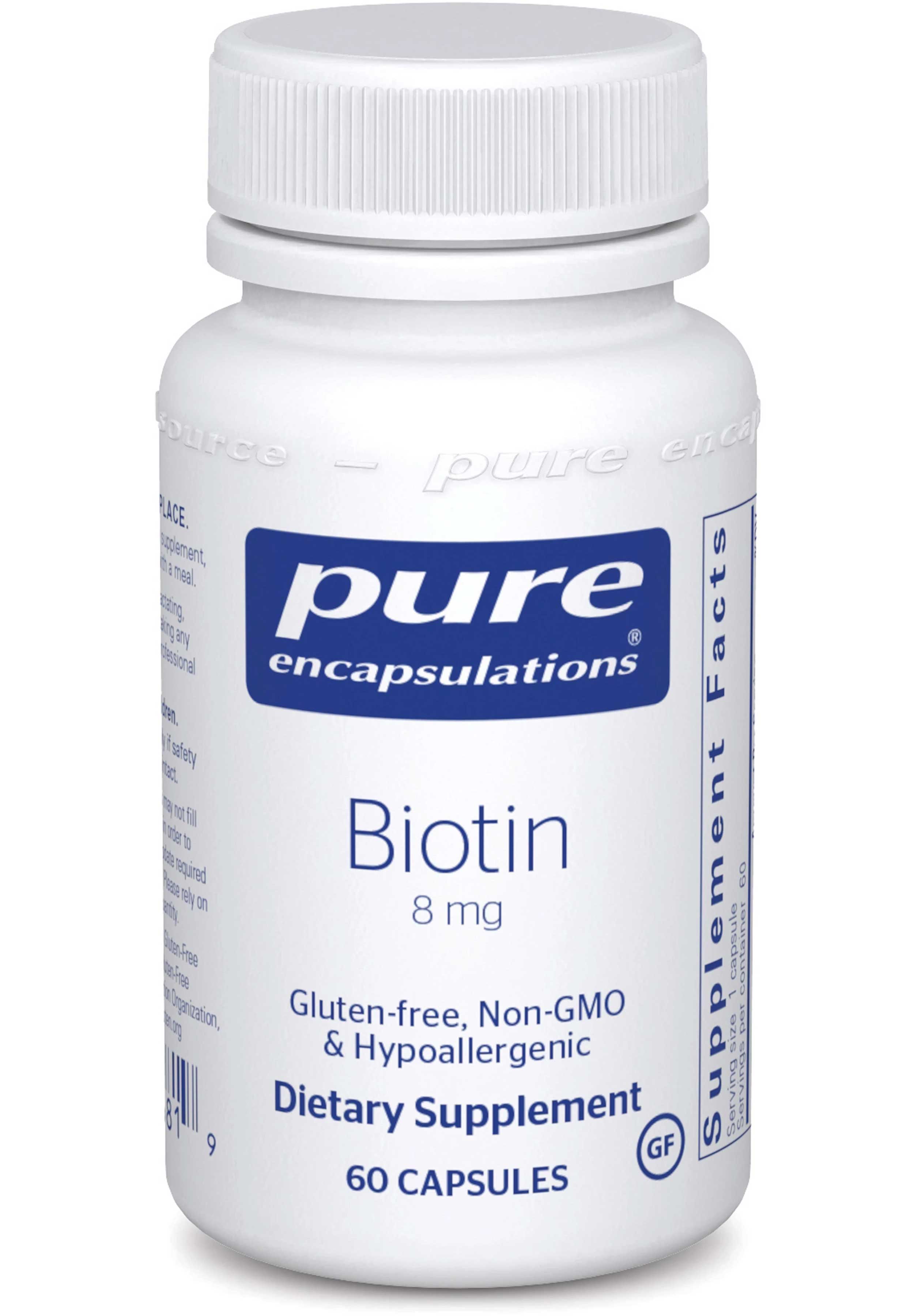 Pure Encapsulations Biotin 8 mg