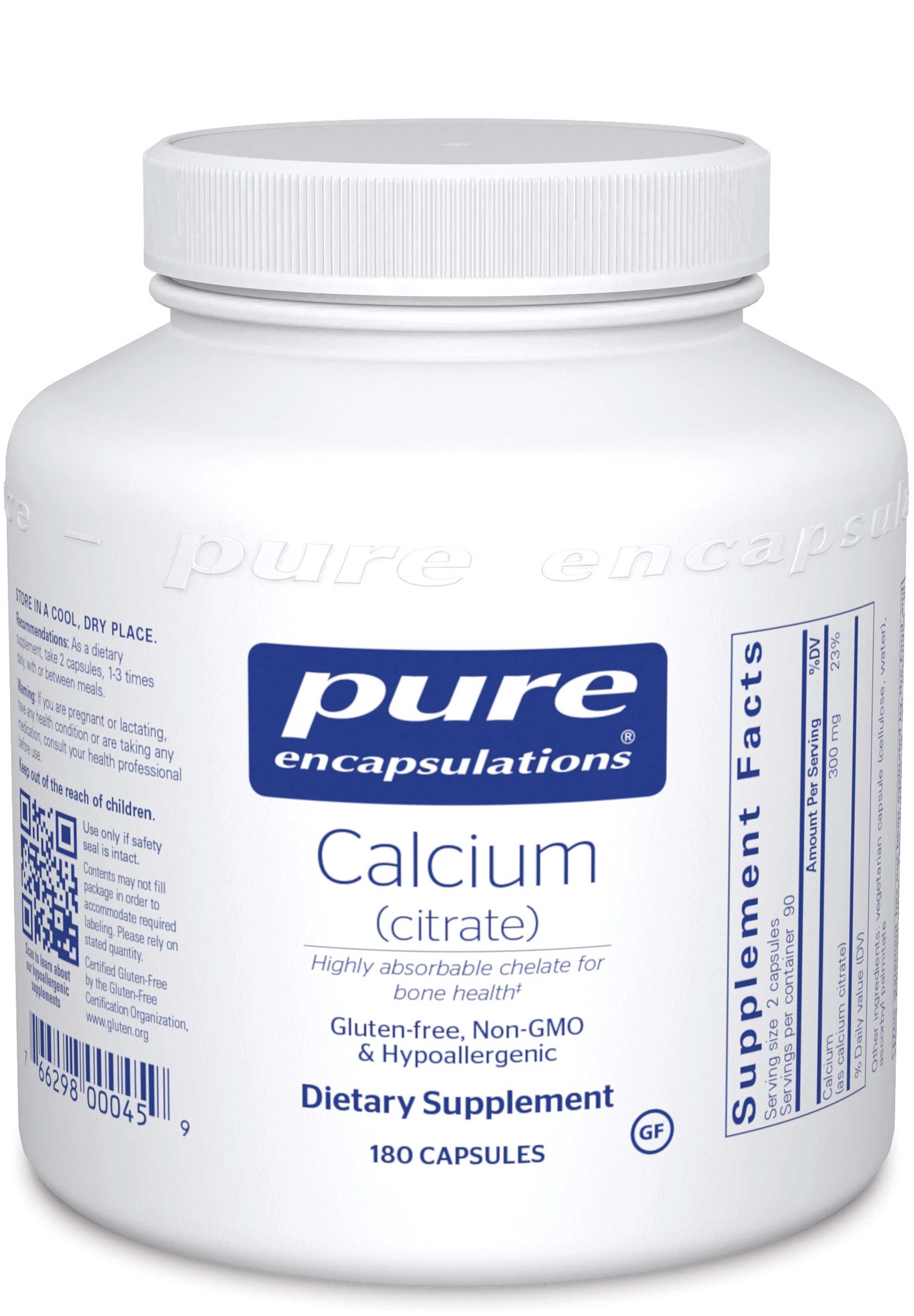 Pure Encapsulations Calcium (Citrate)