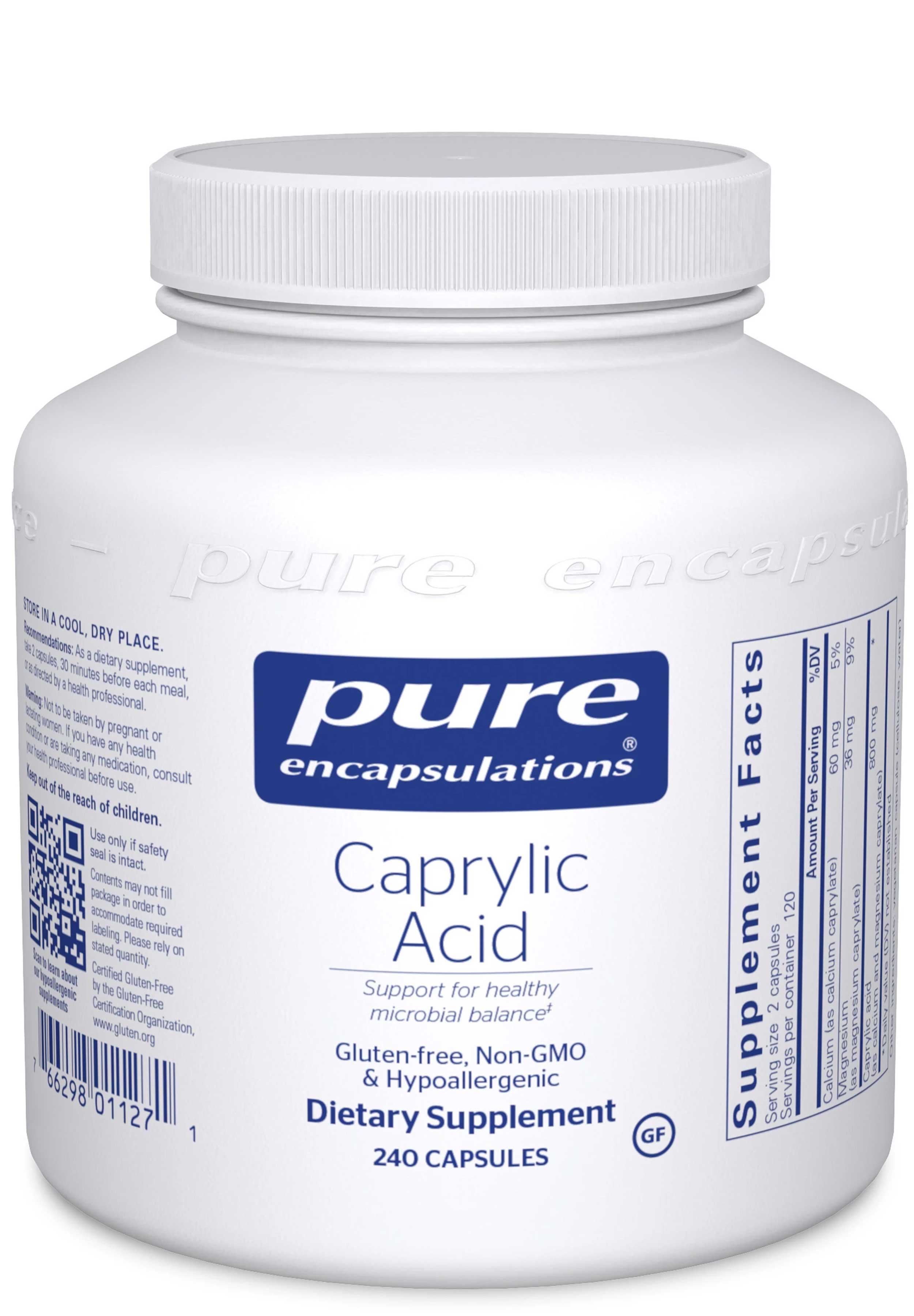 Pure Encapsulations Caprylic Acid