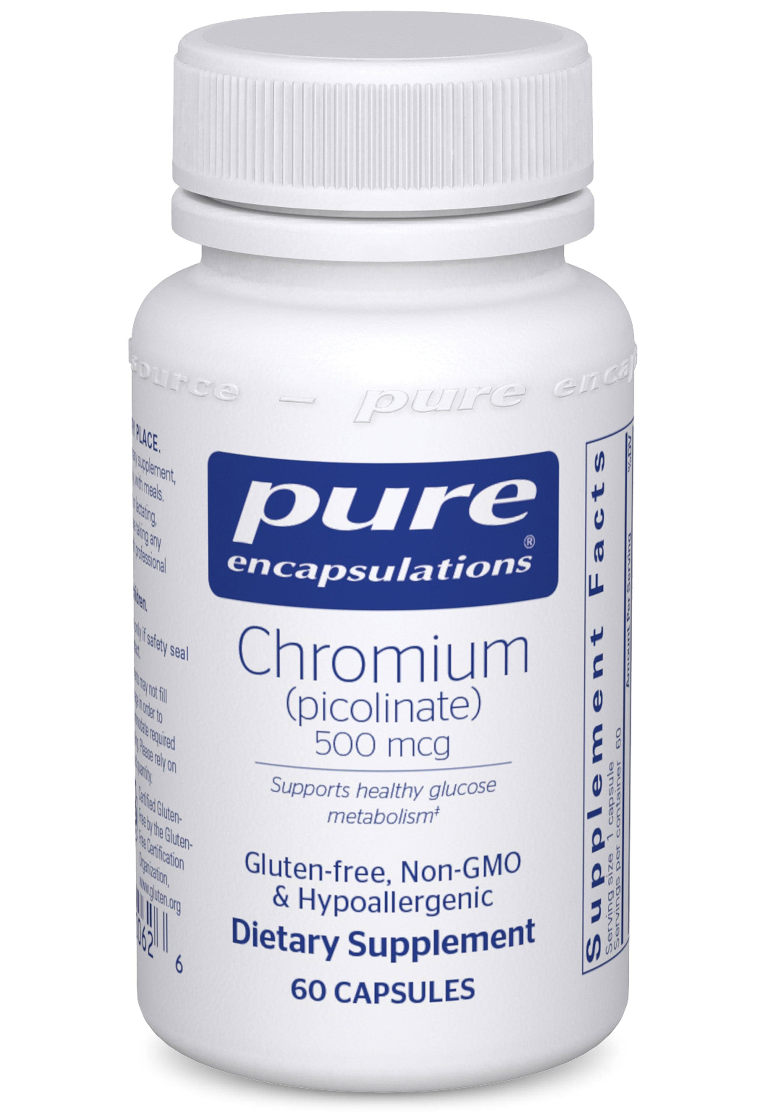 Pure Encapsulations Chromium (picolinate) 500mcg