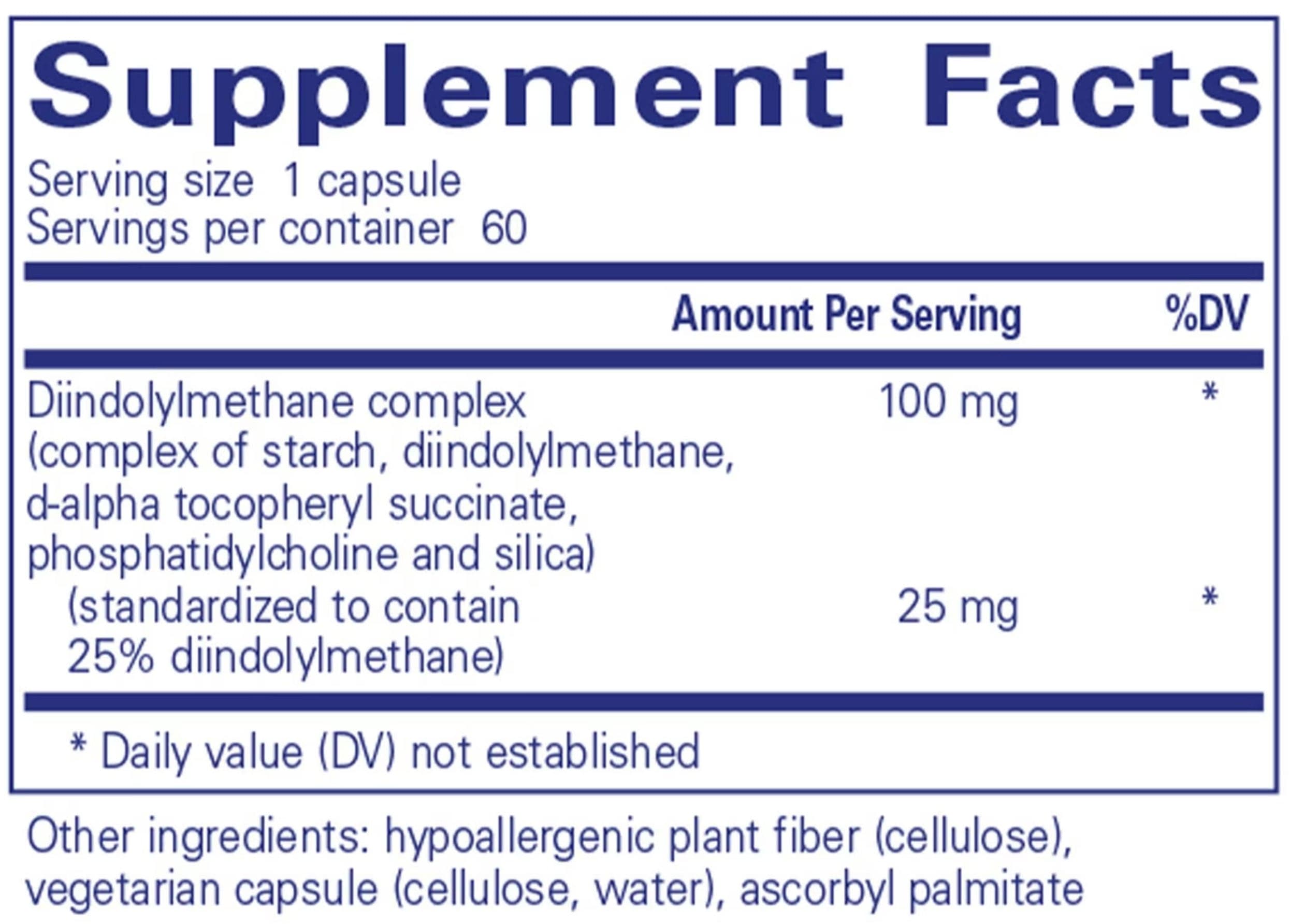 Pure Encapsulations DIM-PRO 100 Ingredients