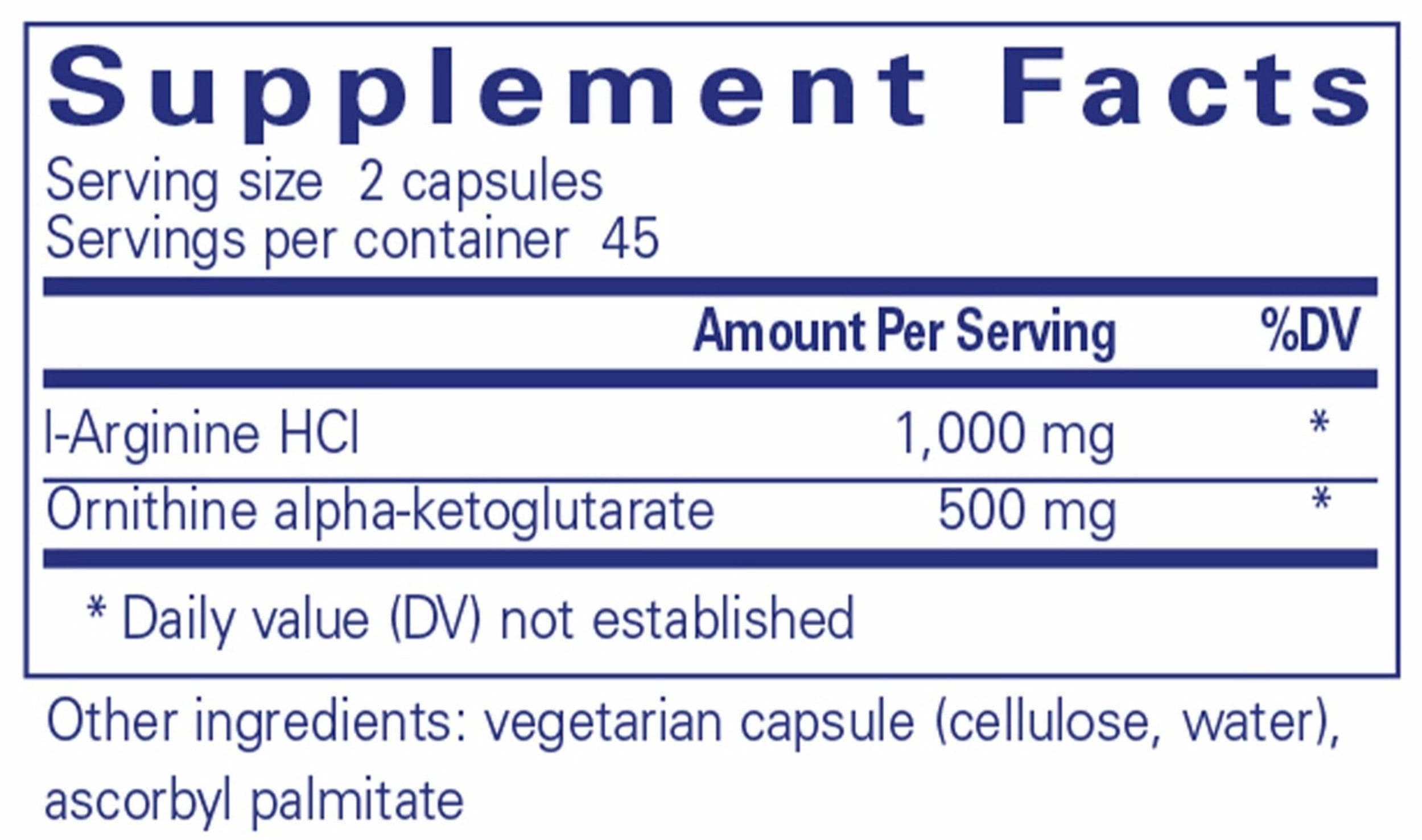 Pure Encapsulations Growth Hormone Support Ingredients