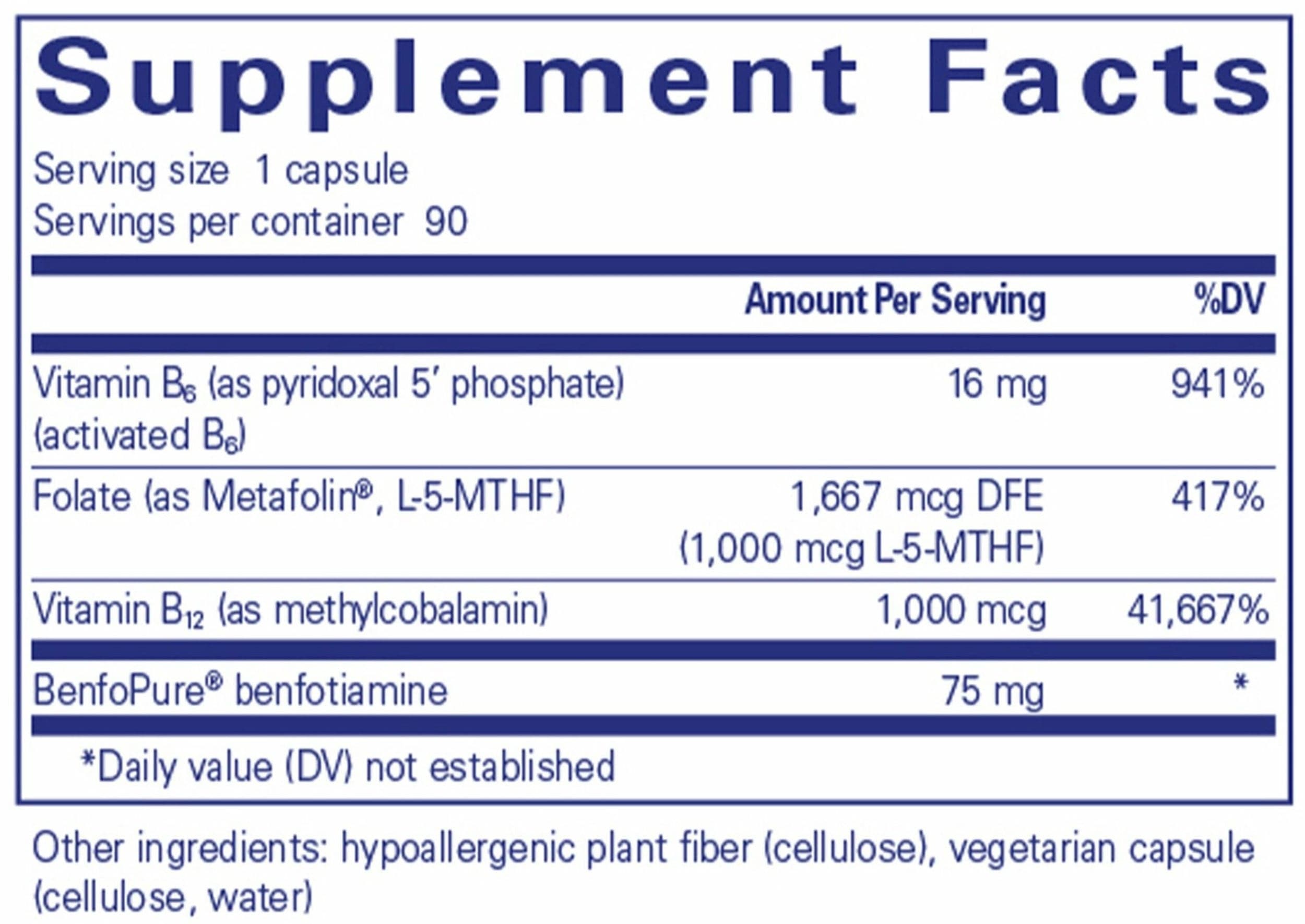 Pure Encapsulations MethylAssist Ingredients