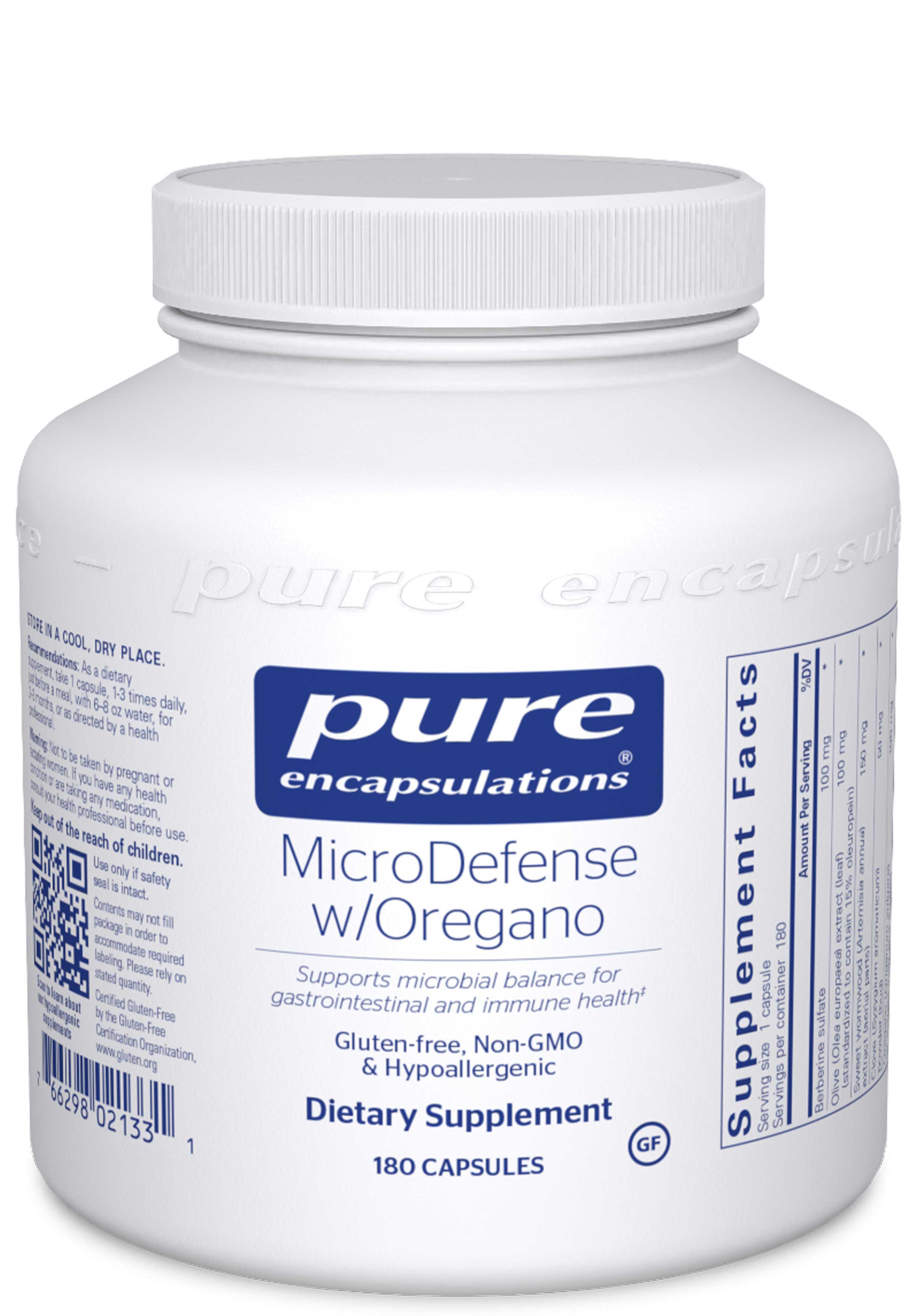 Pure Encapsulations MicroDefense w/Oregano