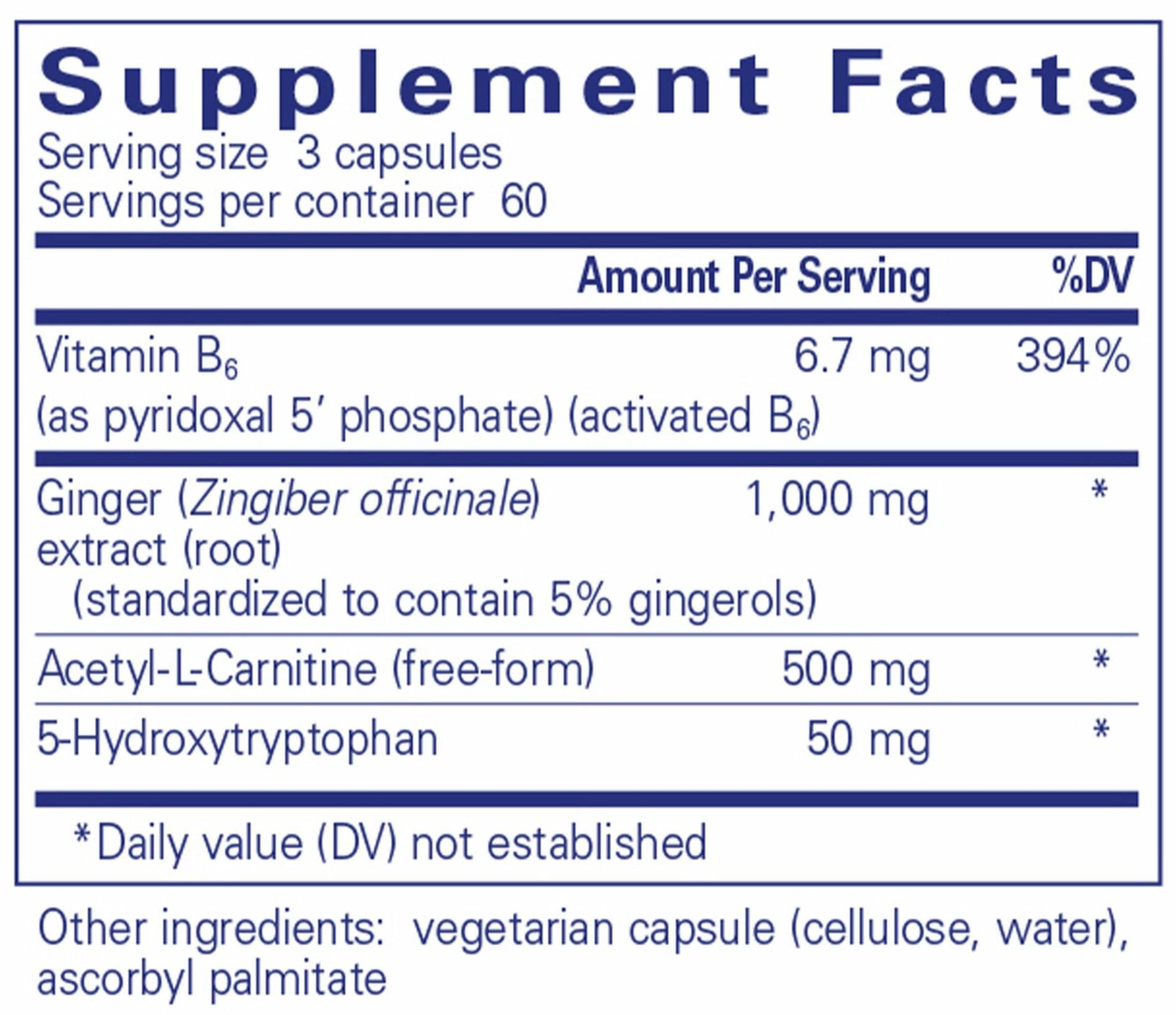 Pure Encapsulations MotilPro Ingredients