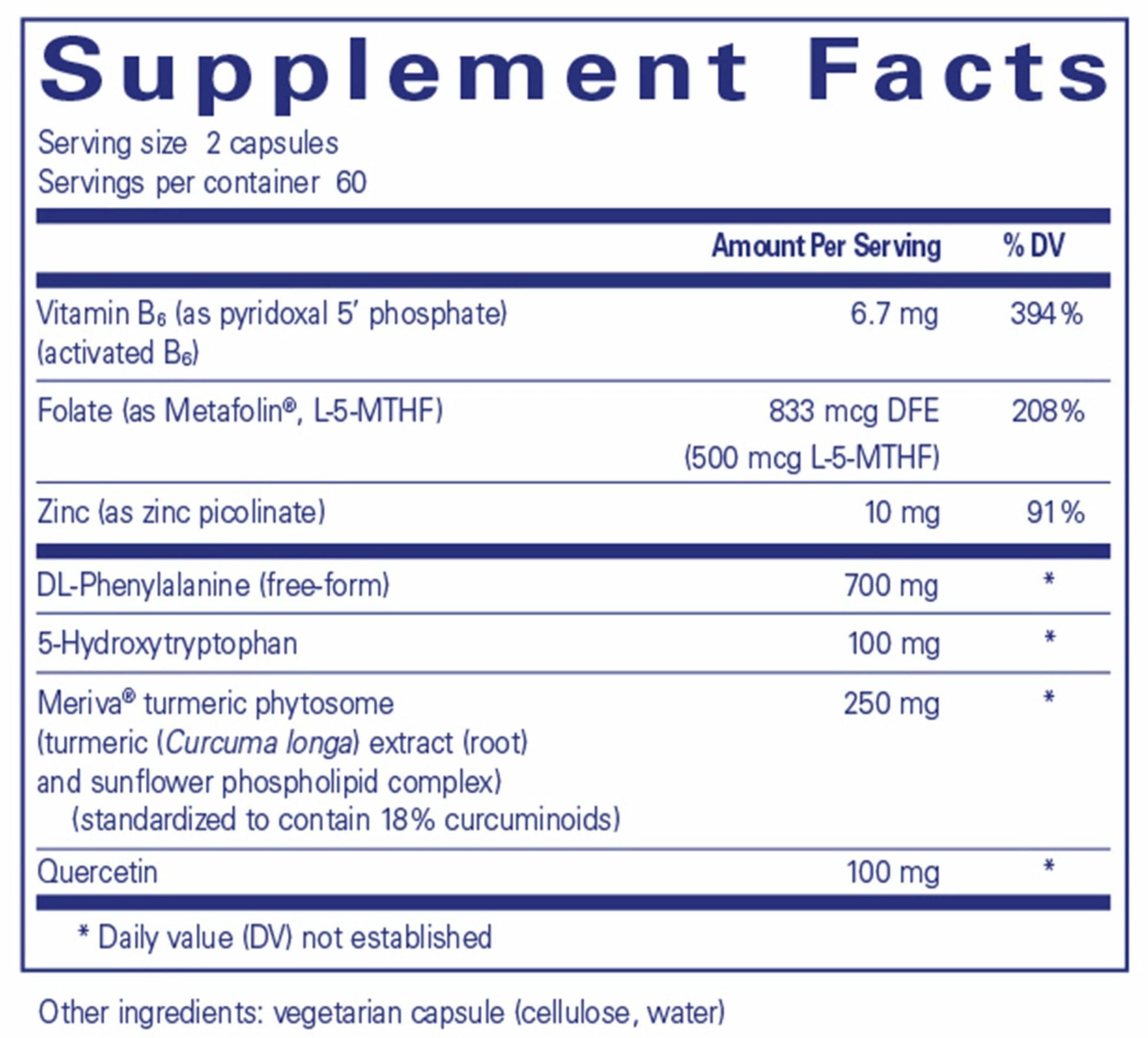 Pure Encapsulations NeuroPure Ingredients