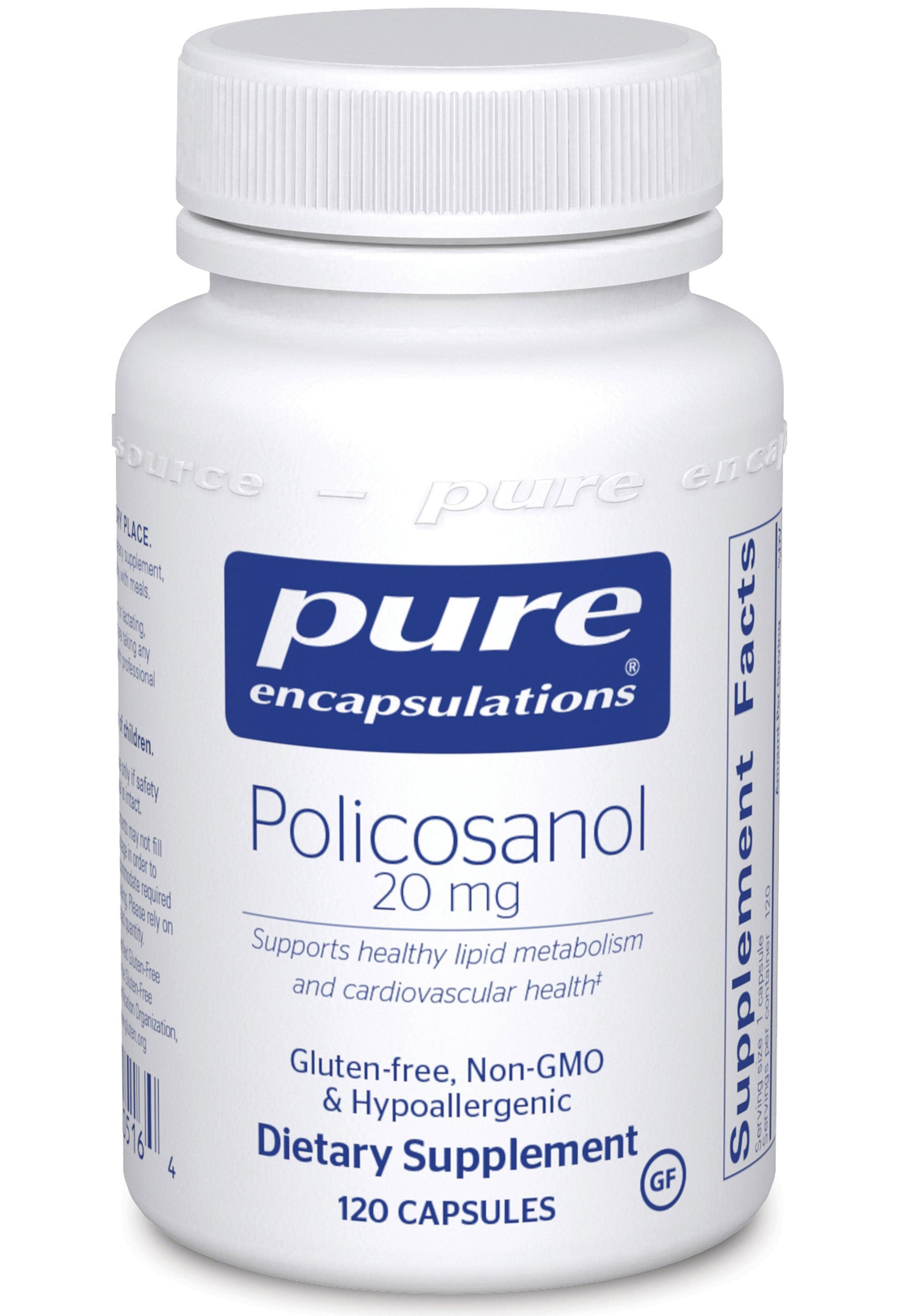 Pure Encapsulations Policosanol 20 mg