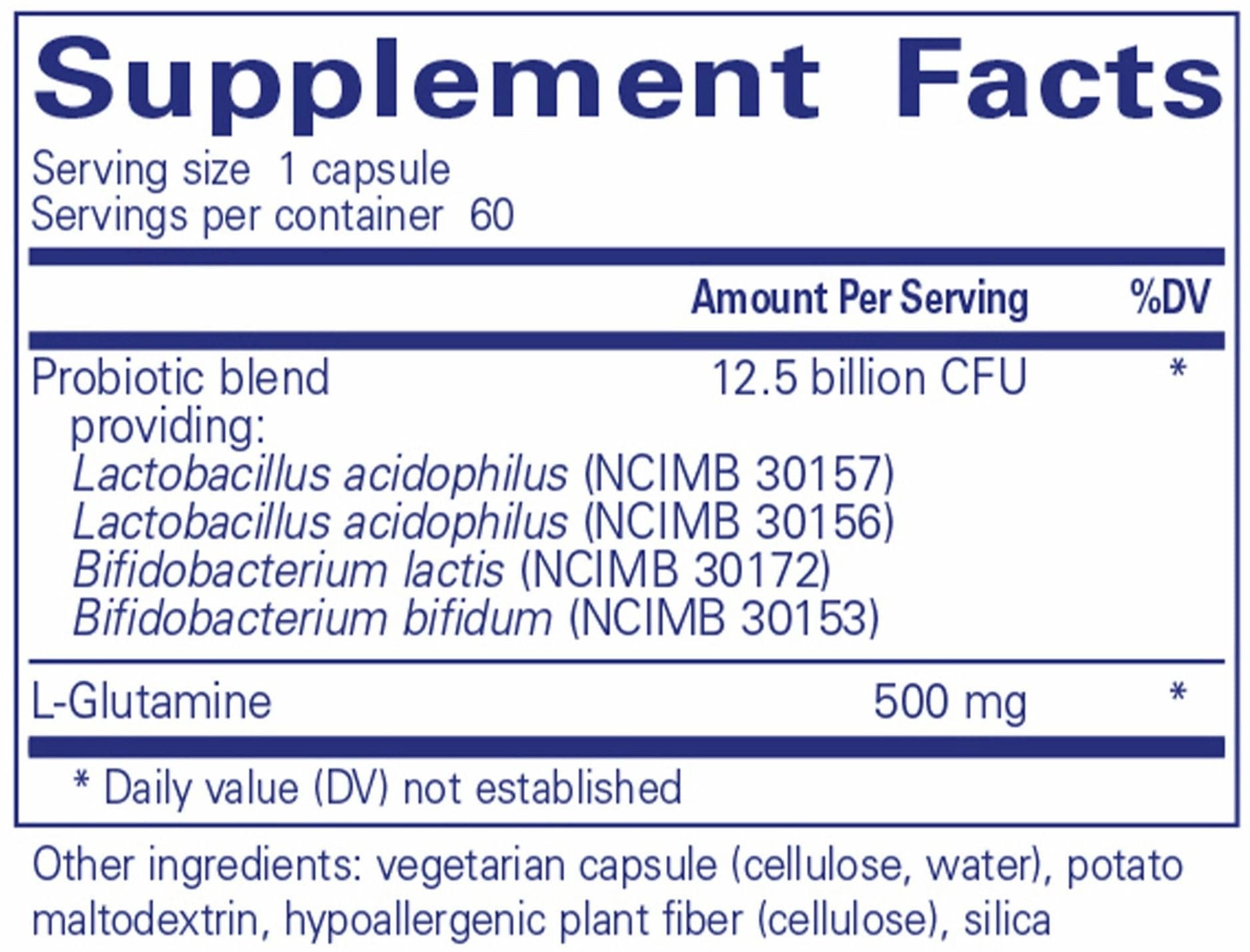 Pure Encapsulations PureBiOme G.I. Ingredients
