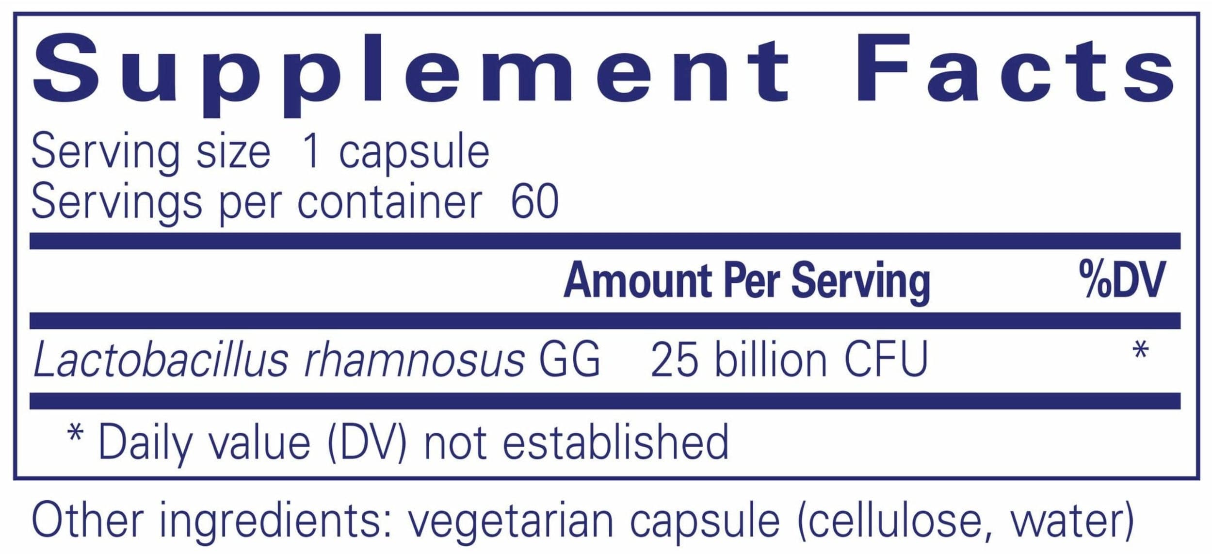 Pure Encapsulations PureGG 25B Ingredients