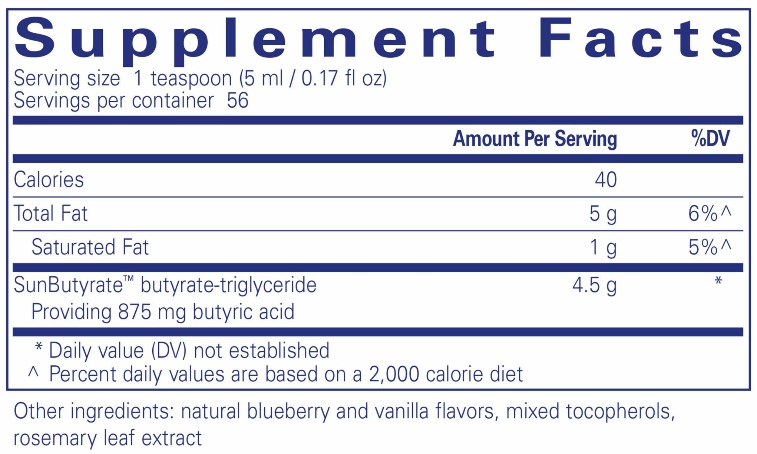 Pure Encapsulations SunButyrate™-TG liquid Ingredients