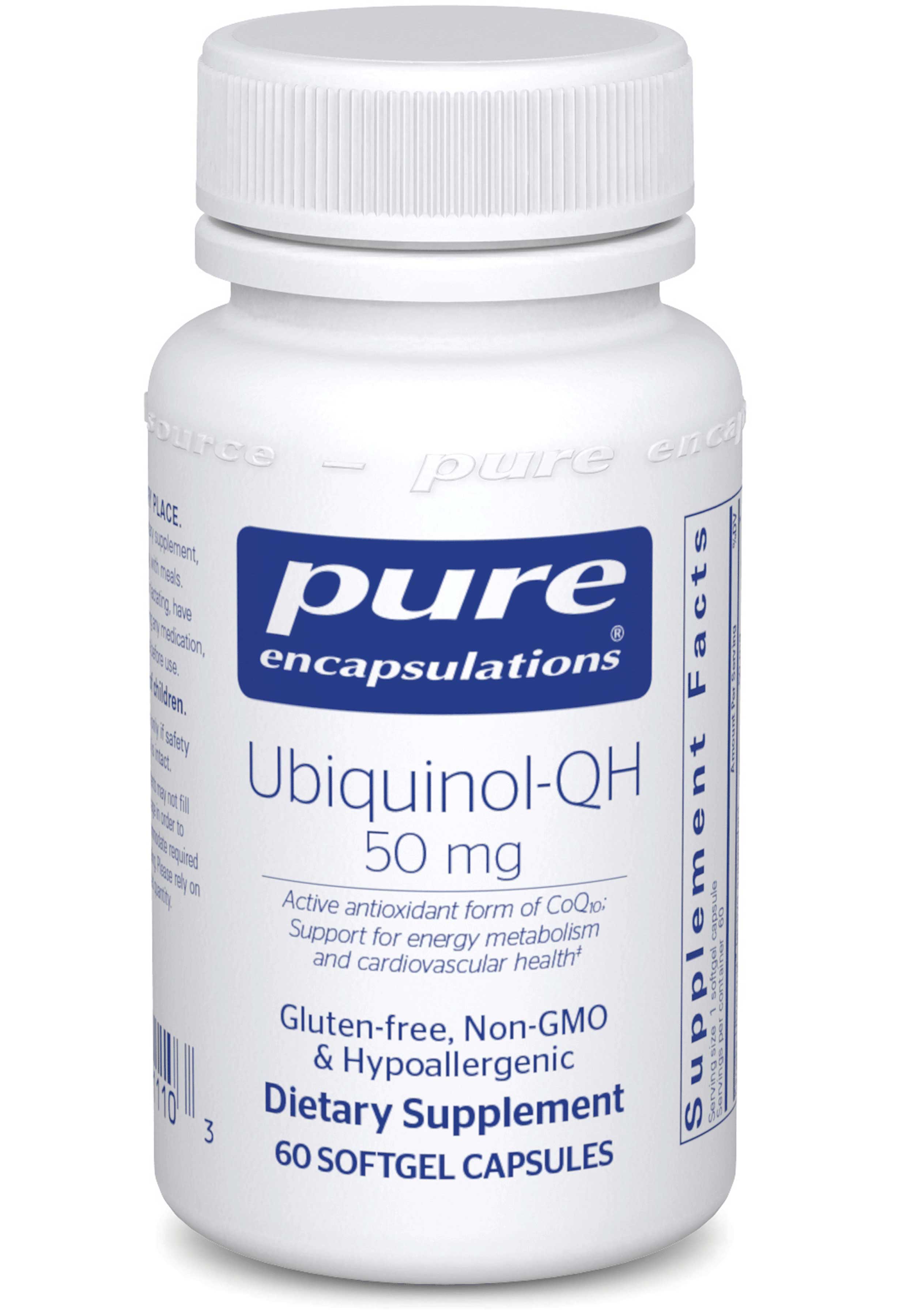 Pure Encapsulations Ubiquinol-QH 50mg