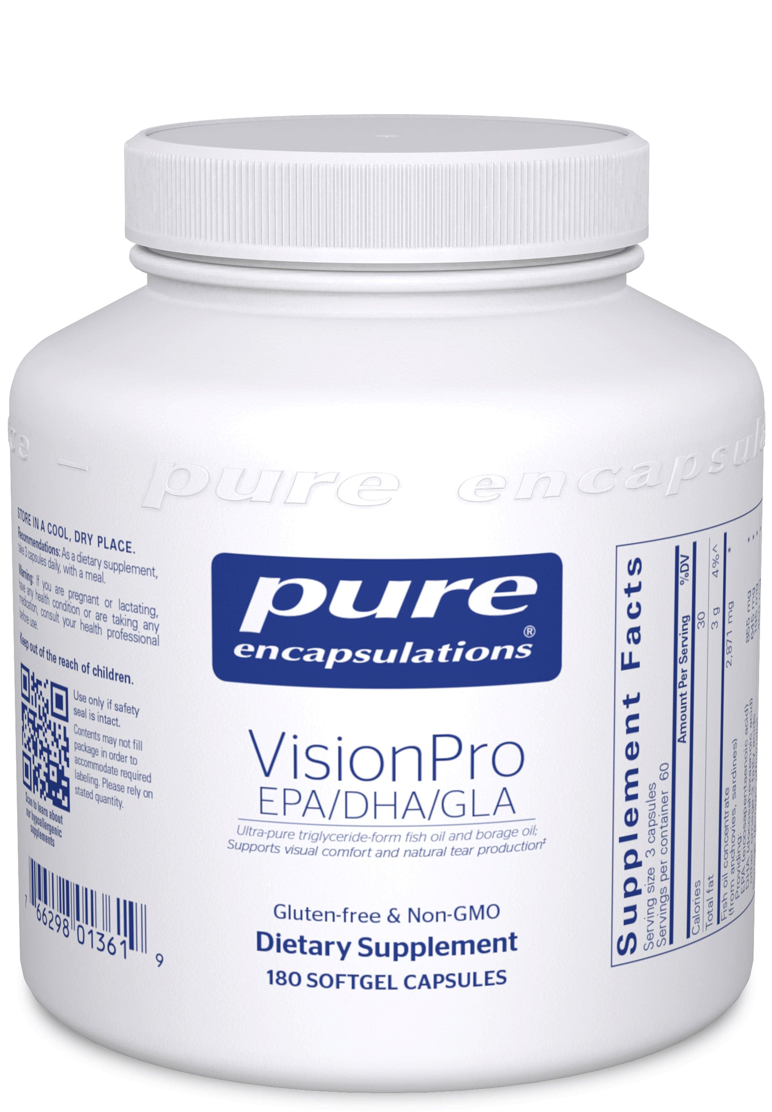 Pure Encapsulations VisionPro EPA/DHA/GLA