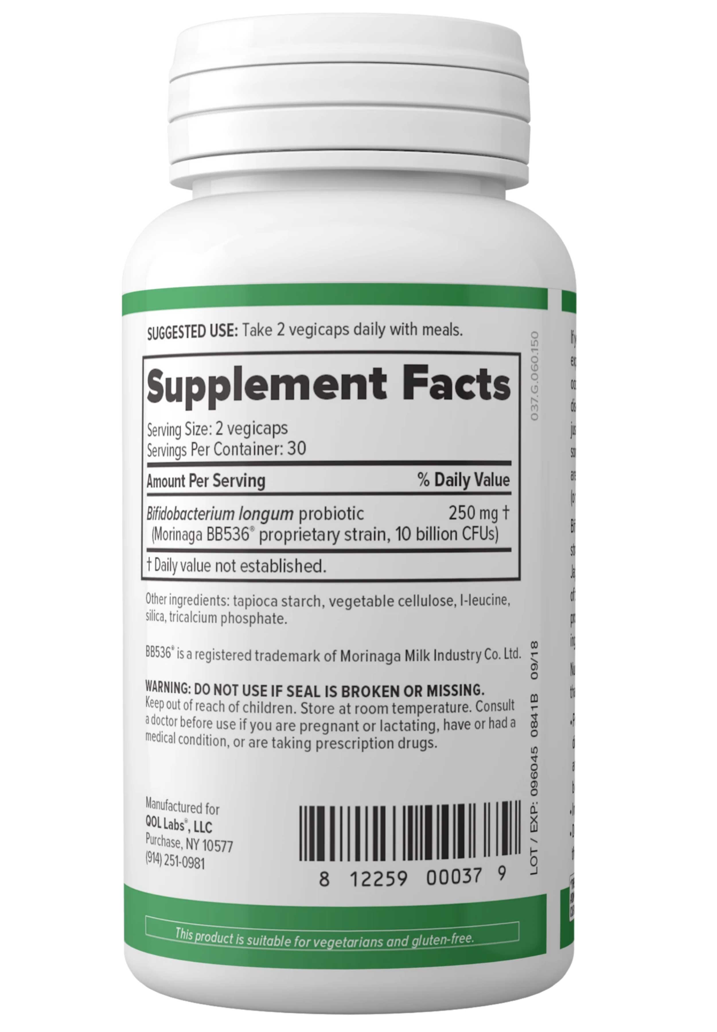 QOL Labs Bifilon Ingredients