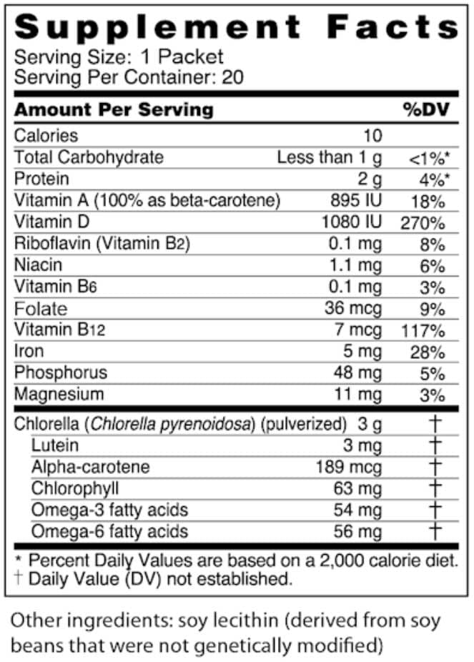 Sun Chlorella USA Granule Ingredients