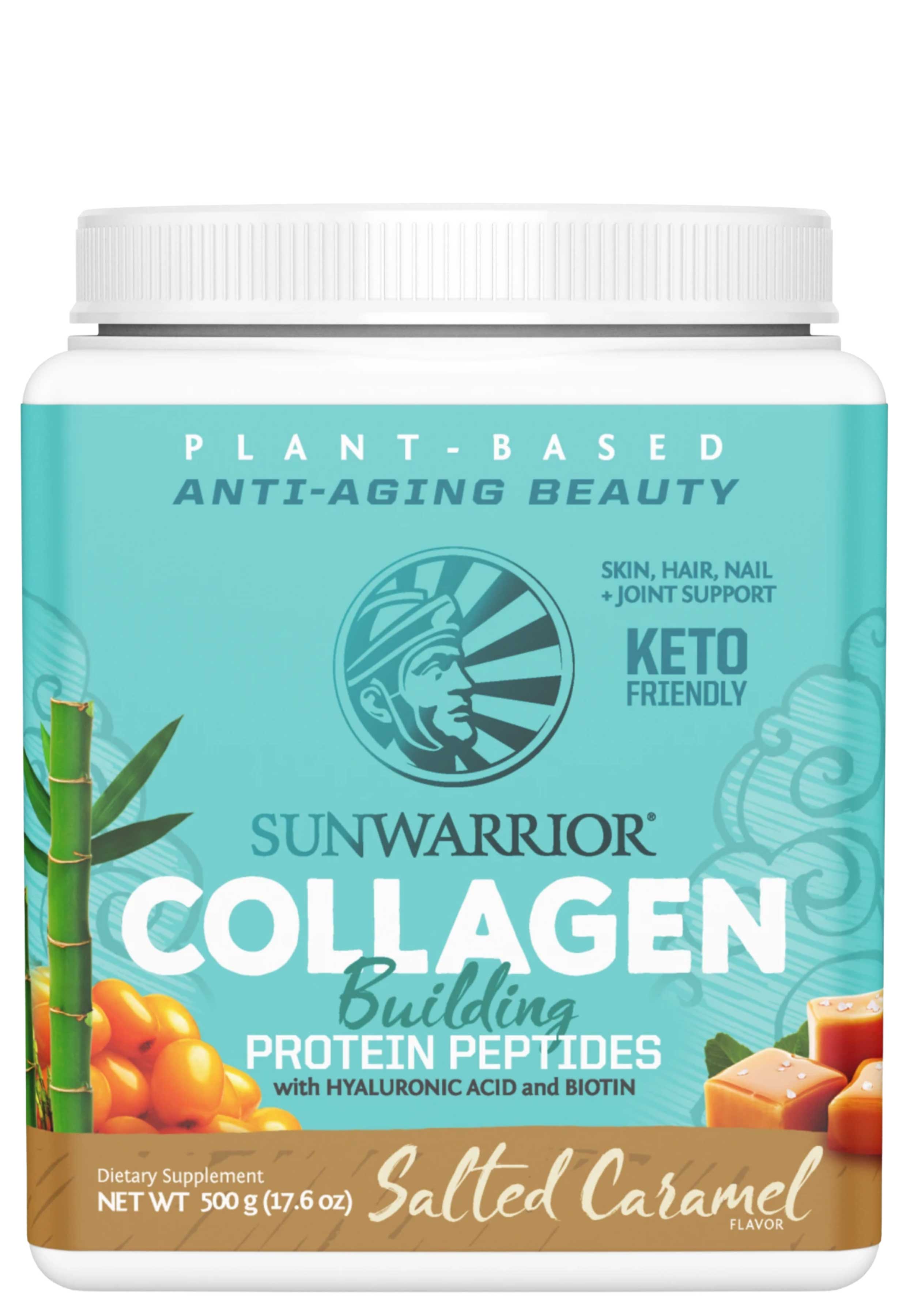Sunwarrior Collagen Plant Based, Collagen Building Protein Peptides 500g (20 servings)