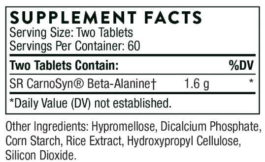 Thorne Research Beta Alanine-SR Ingredients