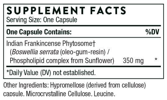 Thorne Research Boswellia Phytosome Ingredients