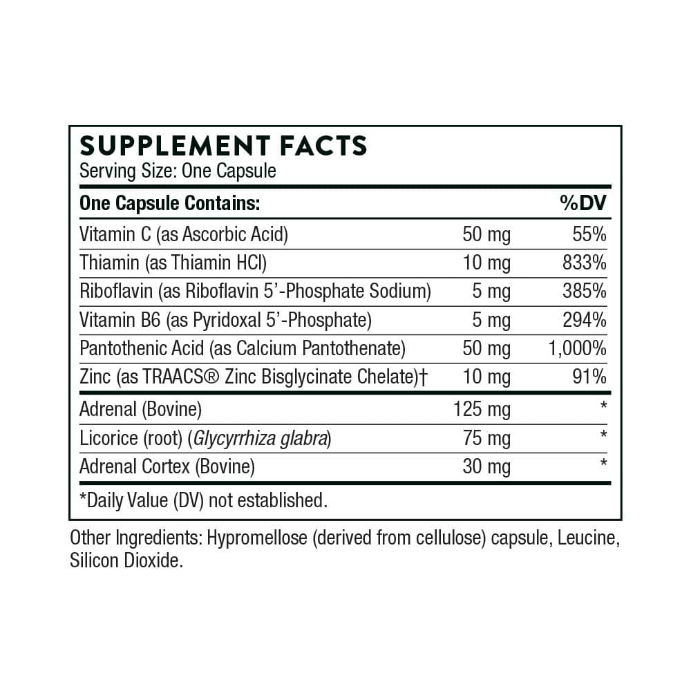 Thorne Research Cortrex Ingredients