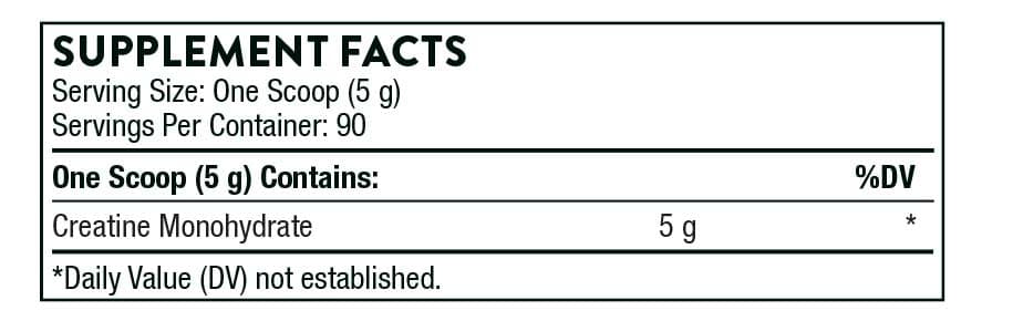 Thorne Research Creatine Ingredients
