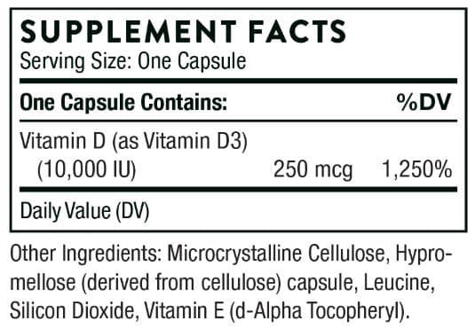 Thorne Research D Ingredients