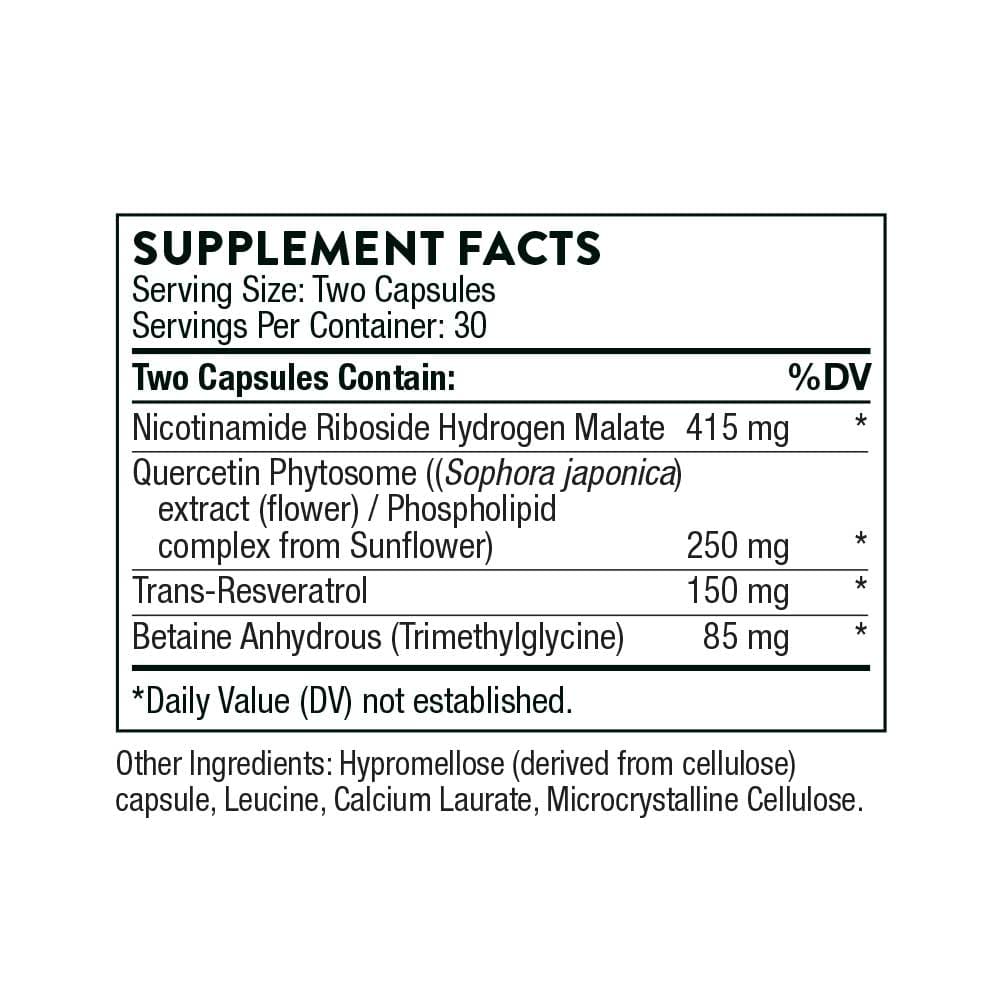 Thorne Research Resveracel Ingredients