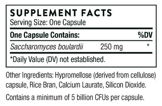 Thorne Research Sacro-B Ingredients