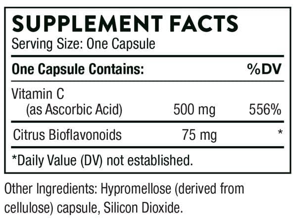 Thorne Research Vitamin C with Flavonoids Ingredients