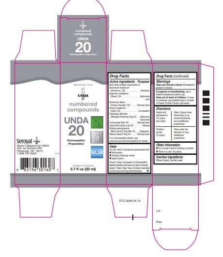 UNDA #20 Label