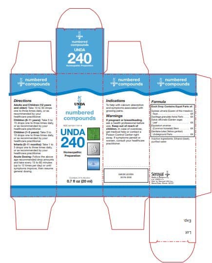 UNDA #240 Label