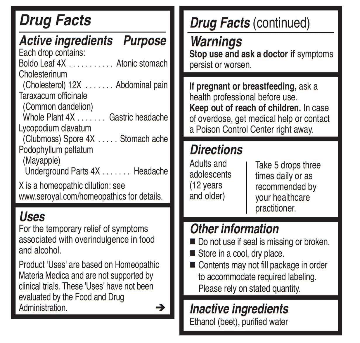 UNDA #243 Ingredients