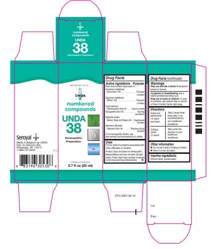 UNDA #38 Label